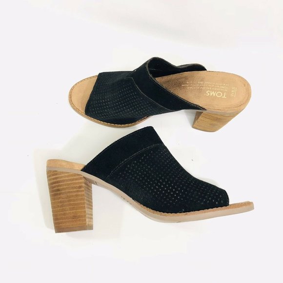 TOMS Size 8.5 W Leather Majorca Mule Sandal - Picture 4 of 9